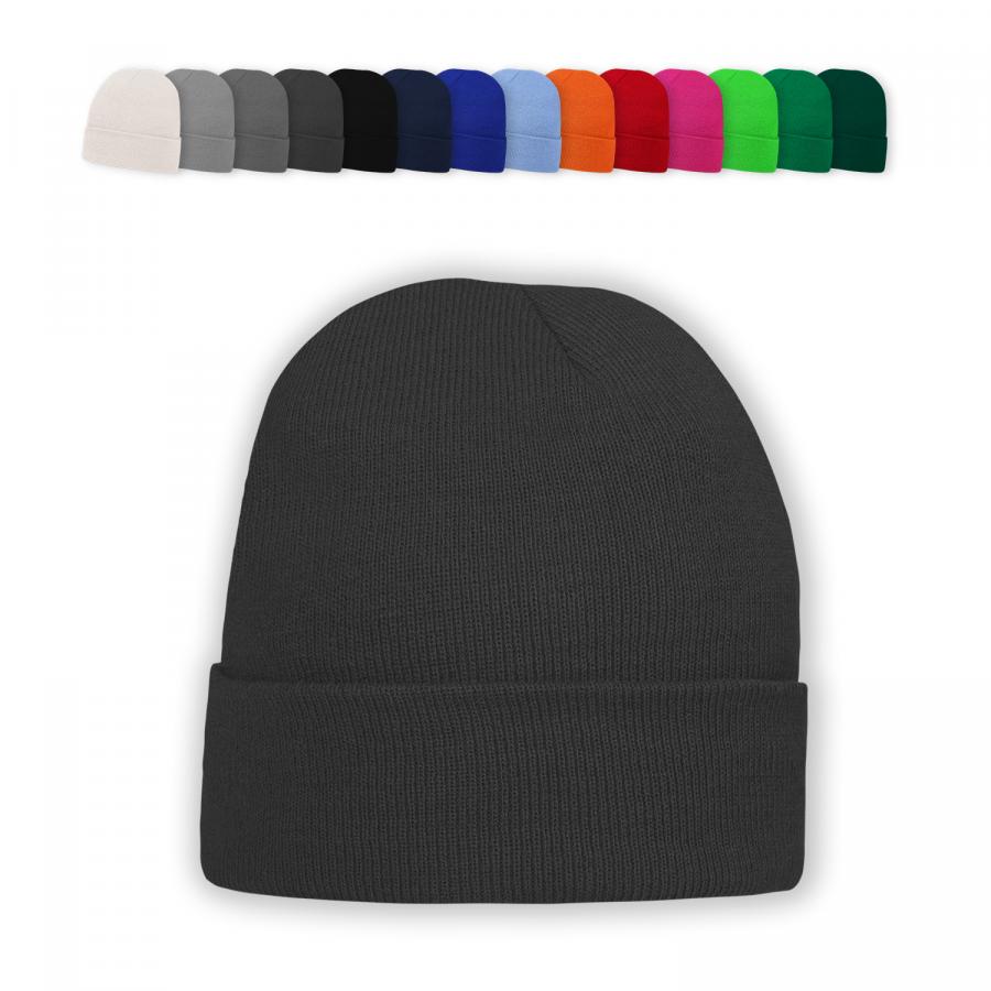 Winterm&uuml;tzen & Beanies mit Logo-Stick oder gewebtem Patch