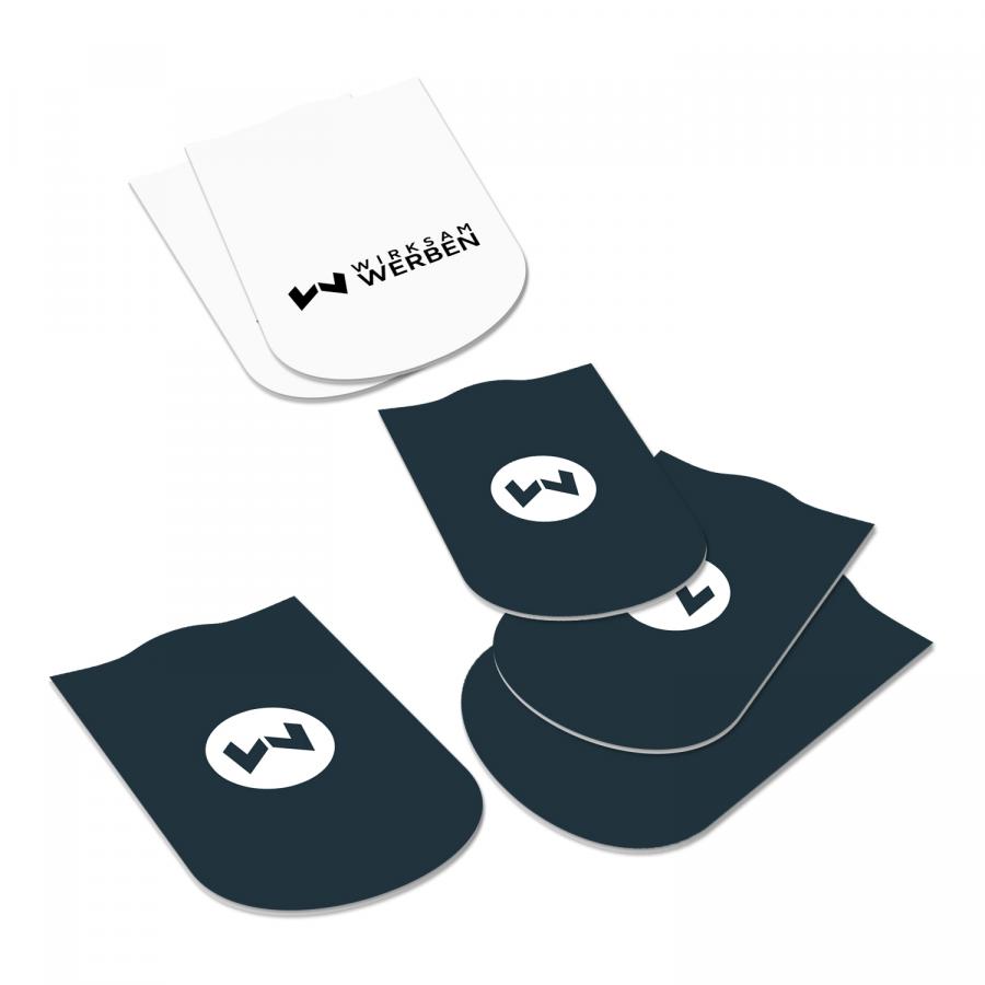 Bierdeckel in Wappenform gestanzt, bedruckt auf Bierdeckelpappe - 7,7 cm x 4,9 cm