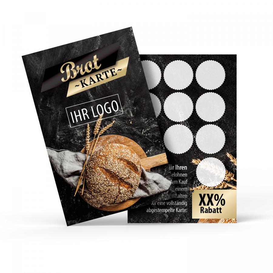 Brotkarte & Brotpass f&uuml;r B&auml;ckereien drucken &ndash; individuell mit Logo