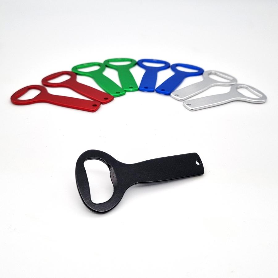 Flaschen&ouml;ffner aus Aluminium mit Gravur oder Druck personalisieren