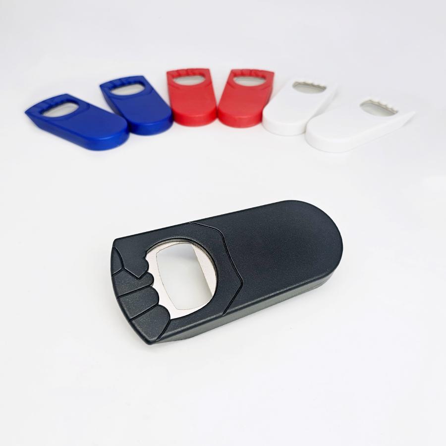 Flaschen&ouml;ffner mit Verschluss - 2 in 1 Werbeartikel mit Logo bedrucken