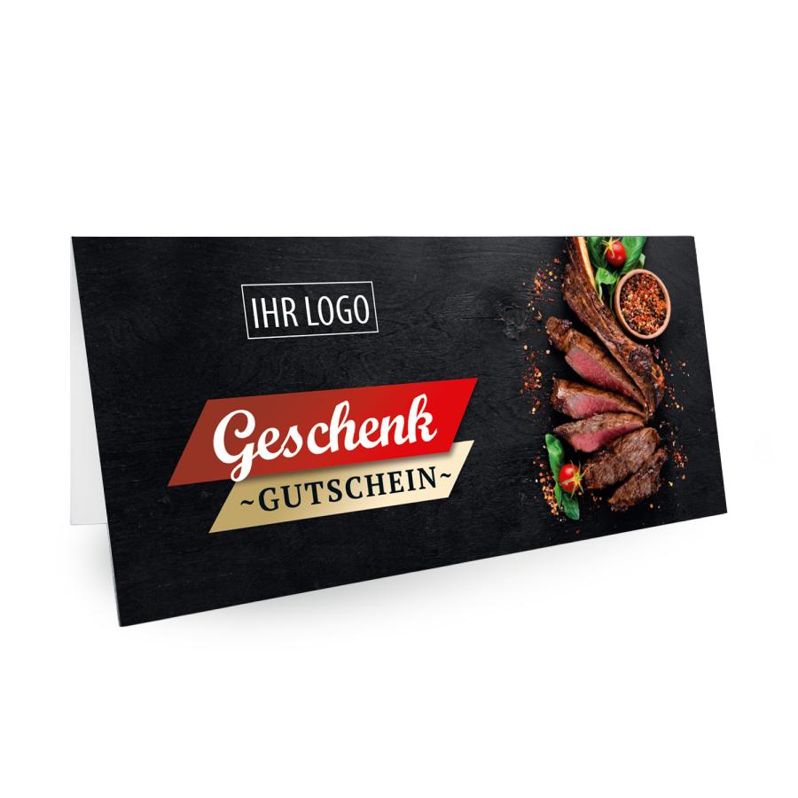 Geschenkgutscheine f&uuml;r Metzger, inkl. Ihrem Logo, Gutscheinvorlage