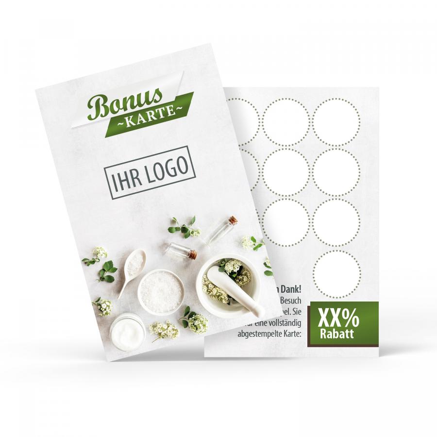 Kosmetikstudio Bonuskarte & Treuekarte drucken mit Logo