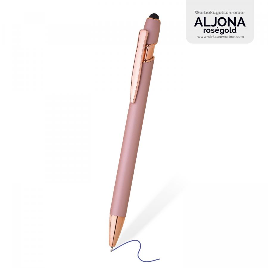 Kugelschreiber in zartem Rosé - feinste Gravur in Roségold-Optik für besondere Anlässe oder Fashion-Brands.

