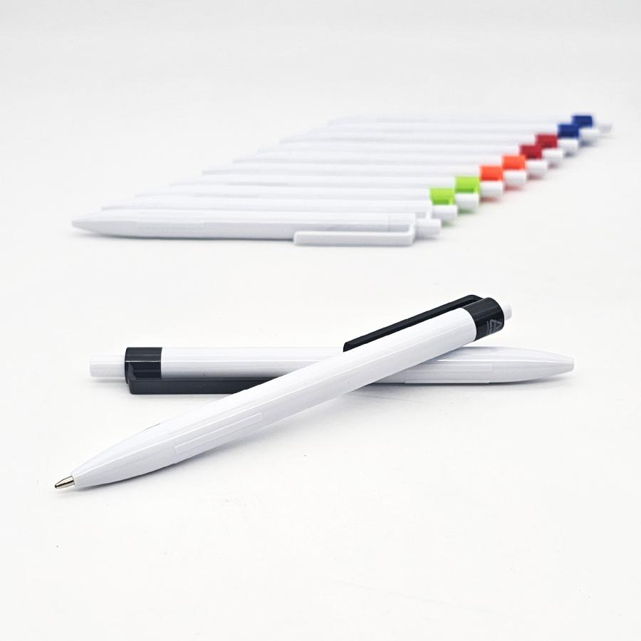 Recycling Kugelschreiber aus Kunststoff, PVC - nachhaltiger und g&uuml;nstiger Einwegkuli