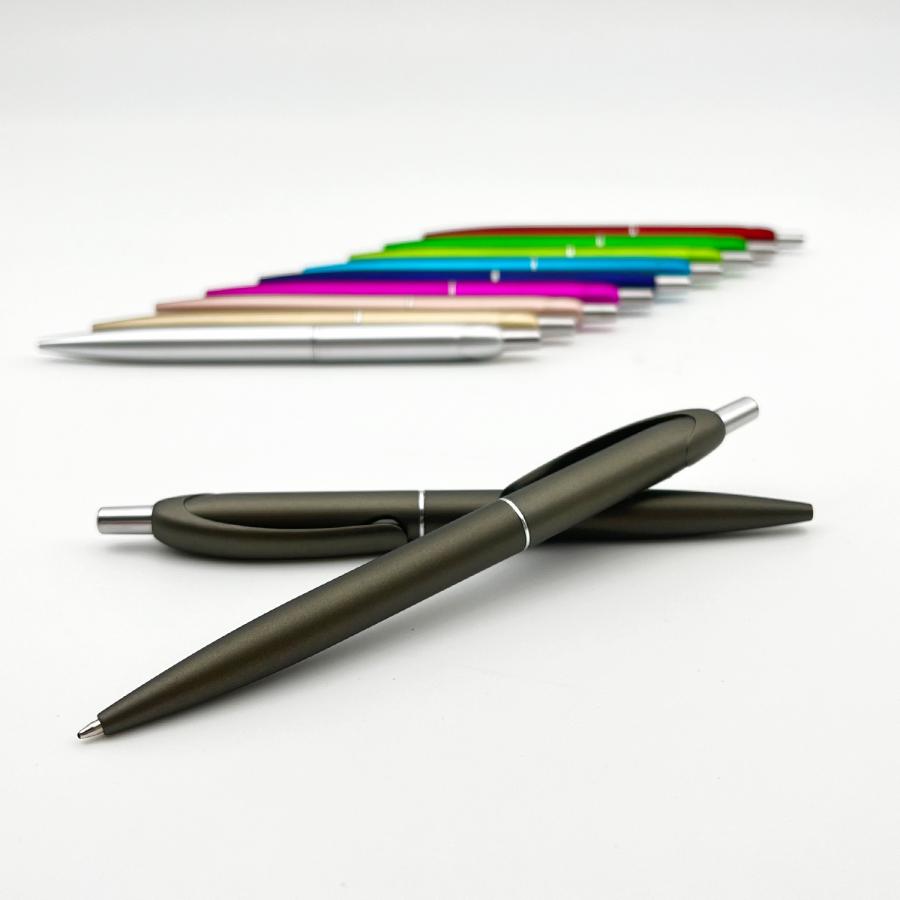 Werbekugelschreiber Kunststoff in Metallic-Farben mit 180&deg; Rotationsdruck &ndash; LEVITAS